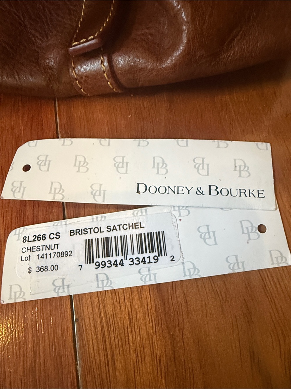 Dooney & Bourke Florentine Bristol Satchel Italian Vacchetta leather chestnut - Picture 11 of 11